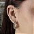 Argolas Luxo Cravejadas Semijoias 18k - M5B10 - Imagem 1