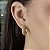 Argolas Glamuor com Zircônias Semijoias 18k - M5B11 - Imagem 1
