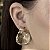Brincos Maxi Orgânico Semijoias 18k - MB1056 - Imagem 1