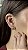 Brincos Oval Cravejado Semijoias 18k - M5B78 - Imagem 1