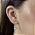 Brincos Pêndulo Quadrado com Zircônia Semijoias 18k - M5B126 - Imagem 1