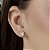 Brincos Oval Cravejado com Zircônias Semijoias 18k - M5B148 - Imagem 1