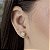 Brincos Quadrado Cravejado com Zircônias Semijoias 18k - M5B69 - Imagem 1