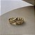 Argolas com Detalhes em Zircônias Semijoias 18k - M5B06 - Imagem 2