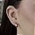 Argolas com Detalhes em Zircônias Semijoias 18k - M5B06 - Imagem 1