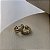 Argolas com Detalhes em Zircônias Semijoias 18k - M5B01 - Imagem 2