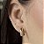 Argolas com Detalhes em Zircônias Semijoias 18k - M5B01 - Imagem 1
