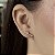 Brincos Coração com Zircônias Semijoias 18k - M5B102 - Imagem 1