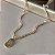 Gargantilha Choker Riviera com Letra Semijoias 18k - M1C02 - Imagem 2