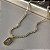 Gargantilha Choker Riviera com Letra Semijoias 18k - M1C02 - Imagem 3