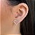 Brincos Coração com Zircônia Semijoias 18k - MB111 - Imagem 1