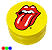Dichavador Ceramica Lion Rolling Circus - Edição Rolling Stones Amarelo - Imagem 1