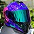 COMBO - Capacete Fechado Mormaii M1 Starry Brilho + Viseira Camaleão - Imagem 4