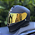 COMBO - Capacete Fechado Mormaii M1 Origin Preto Fosco + Viseira Gold - Imagem 4