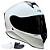 COMBO - Capacete Fechado Mormaii M1 Origin Branco Brilho + Viseira Fumê - Imagem 1