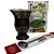 Kit para Chimarrão: 1 erva Puro Mate Premium a vacuo + 1 bomba para chimarrão de anel + cuia porongo revestida - Imagem 1