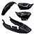 KIT CARENAGEM COMPLETO HONDA FAN 125 2005 A 2008 PRETO INJETADO - Imagem 1