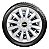 Jogo 4 Calotas Esportivas Passat CC com Emblema GM Celta Onix Prisma Corsa Classic Sonic Agile Astra Vectra Monza Montana - Prata - Imagem 2