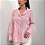 Camisa Liz Listrada Rosa - Imagem 1
