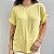 T-shirt Manga Japonesa Amarela Manteiga - Imagem 1