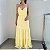 Vestido Bordado Ester Amarelo Manteiga - Imagem 1