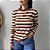 Blusa Listrada Manga Longa Fabí - Imagem 9