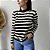Blusa Listrada Manga Longa Fabí - Imagem 5