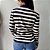 Blusa Listrada Manga Longa Fabí - Imagem 2
