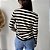 Blusa Listrada Manga Longa Fabí - Imagem 6