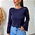 Blusa Rendada Azul Marinho - Imagem 1