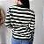 Blusa Listrada Manga Longa Fabí Verde - Imagem 2