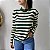Blusa Listrada Manga Longa Fabí Verde - Imagem 1