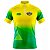 CAMISA CICLISMO MASCULINA MOUNTAIN BIKE MANGA CURTA BRASIL BANDEIRA NO PEITO - Imagem 1