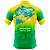 CAMISA CICLISMO MASCULINA MOUNTAIN BIKE MANGA CURTA BRASIL BANDEIRA NO PEITO - Imagem 2