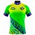 CAMISA CICLISMO MASCULINA MOUNTAIN BIKE MANGA CURTA BRASIL ESTRELAS *SEM TROCA* - Imagem 1