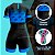 Macaquinho Ciclismo Premium Feminino Manga Curta Rkc Sports Bike Azul - Imagem 4