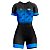 MACAQUINHO CONJUNTO CICLISMO ROUPA FEMININO RKC BIKE AZUL - Imagem 1