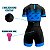 MACAQUINHO CONJUNTO CICLISMO ROUPA FEMININO RKC BIKE AZUL - Imagem 4
