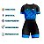 MACAQUINHO CONJUNTO CICLISMO ROUPA FEMININO RKC BIKE AZUL - Imagem 3