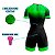 MACAQUINHO CICLISMO MOUNTAIN BIKE FEMININO FORRO EM GEL RKC GEOMETRIC VERDE - Imagem 4