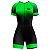 MACAQUINHO CICLISMO MOUNTAIN BIKE FEMININO FORRO EM GEL RKC GEOMETRIC VERDE - Imagem 1