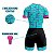 MACAQUINHO CICLISMO MOUNTAIN BIKE FEMININO FORRO EM GEL BIKE AZUL CELESTE - Imagem 4