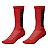 MEIA CANO ALTO CICLISMO MOUNTAIN BIKE ACADEMIA VERMELHO RISCOS - Imagem 1