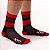 MEIA CANO ALTO CICLISMO MOUNTAIN BIKE ACADEMIA XTR VERMELHO - Imagem 1