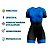 MACAQUINHO CICLISMO MOUNTAIN BIKE FEMININO FORRO EM GEL RKC AZUL BOLINHAS - Imagem 3
