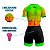 MACAQUINHO CICLISMO MOUNTAIN BIKE FEMININO FORRO EM GEL RKC VERDE FOLHAS - Imagem 4