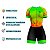 MACAQUINHO CICLISMO MOUNTAIN BIKE FEMININO FORRO EM GEL RKC VERDE FOLHAS - Imagem 3