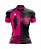 CAMISA CICLISMO FEMININA MOUNTAIN BIKE MANGA CURTA RESPEITE O CICLISTA ROSA - Imagem 1