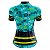 CAMISA CICLISMO FEMININO MOUNTAIN BIKE MANGA CURTA BIKE AZUL CELESTE - Imagem 2
