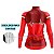 CAMISA CICLISMO FEMININO MOUNTAIN BIKE MANGA MANGA LONGA BATIMENTOS VERMELHO - Imagem 4